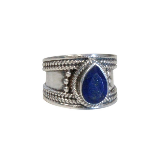 Bague Lapis Lazuli Argent 925 Large -  - Omsaé