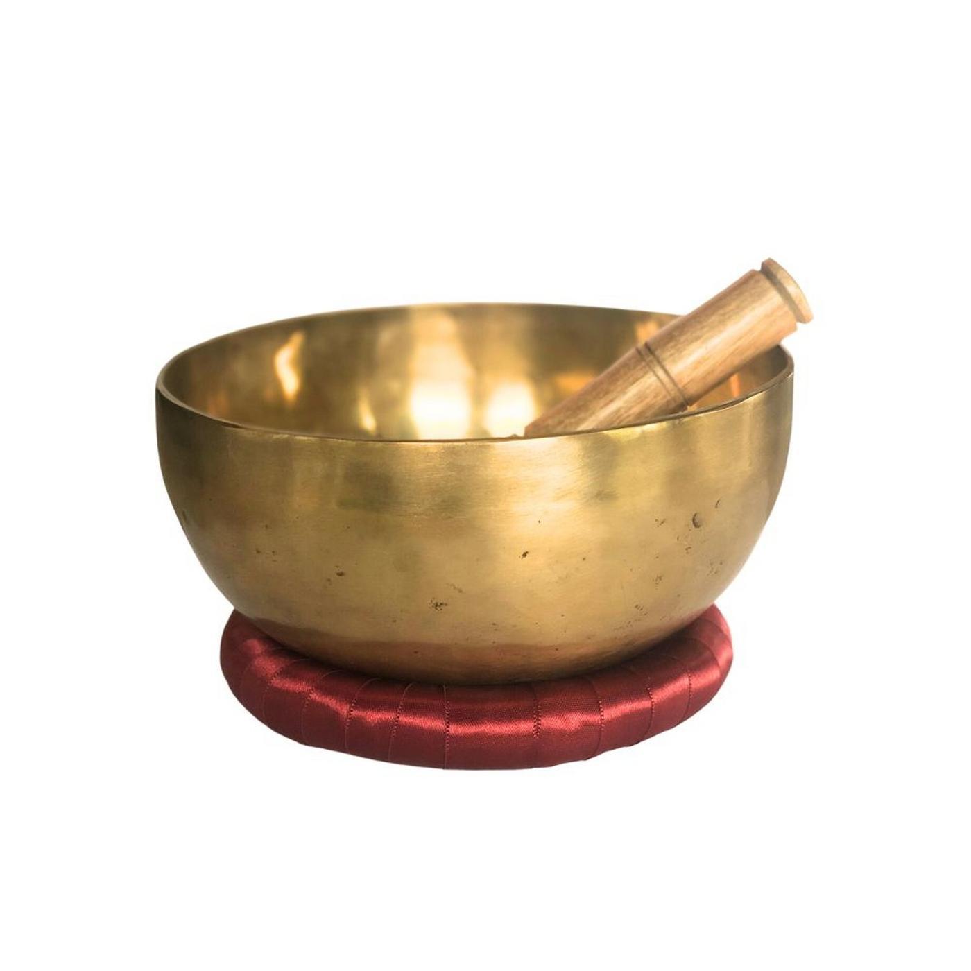 Bol chantant artisanal tibétain fabriqué avec un alliage de 7 métaux