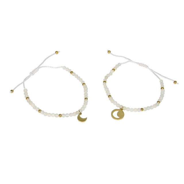 Bracelets Duo Lune et Pierre de lune -  - Omsaé